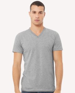 V-Neck T-Shirts - BELLA + CANVAS Jersey V-Neck Tee 3005CVC