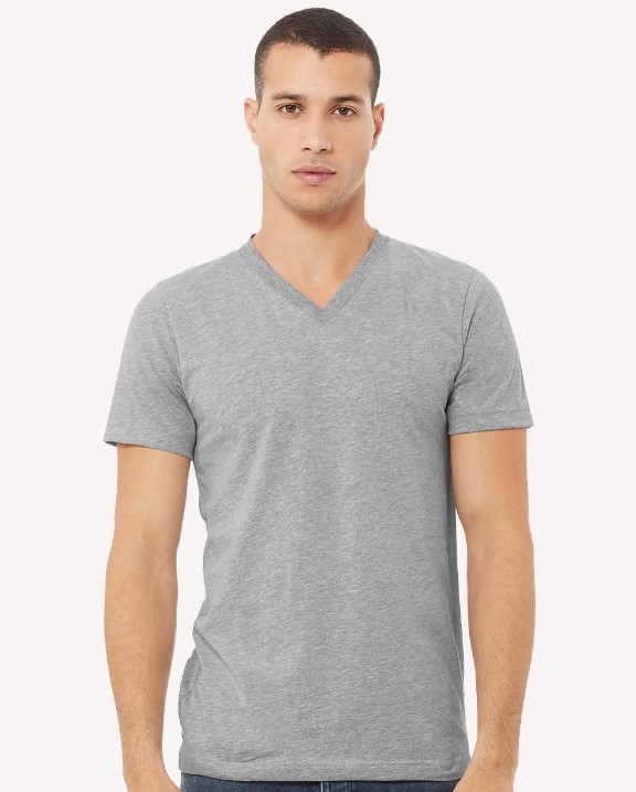 V-Neck T-Shirts - BELLA + CANVAS Jersey V-Neck Tee 3005CVC