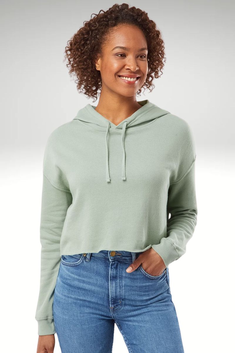 Independent Trading Co. Womens Crop Hoodie