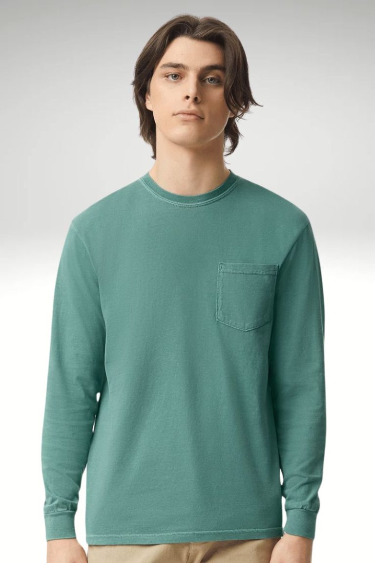 Comfort Colors - Garment-Dyed Heavyweight Long Sleeve Pocket T-Shirt 4410
