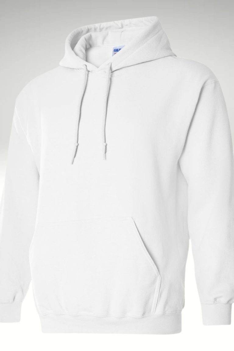 Sweatshirts - Gildan Hoodie 18500 White composed 3