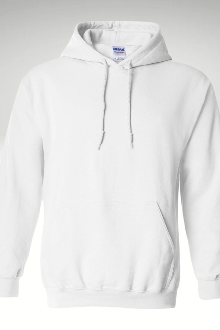 Sweatshirts - Gildan Hoodie 18500 White composed 3